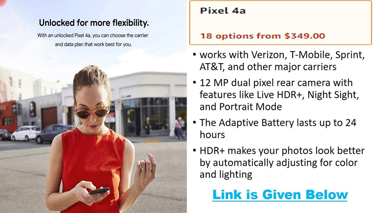 Google Pixel 4a - New Unlocked Android Smartphone - 128 GB of Storage | Amazon Products