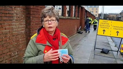 Pollokshields Covid 19 testing centre.
