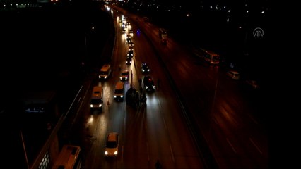 BURSA - Drone - Sokağa çıkma kısıtlaması