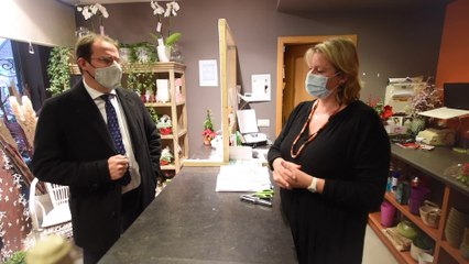 Le ministre Clarinval va à la rencontre des commerçant d' Eghezée ( Namur )