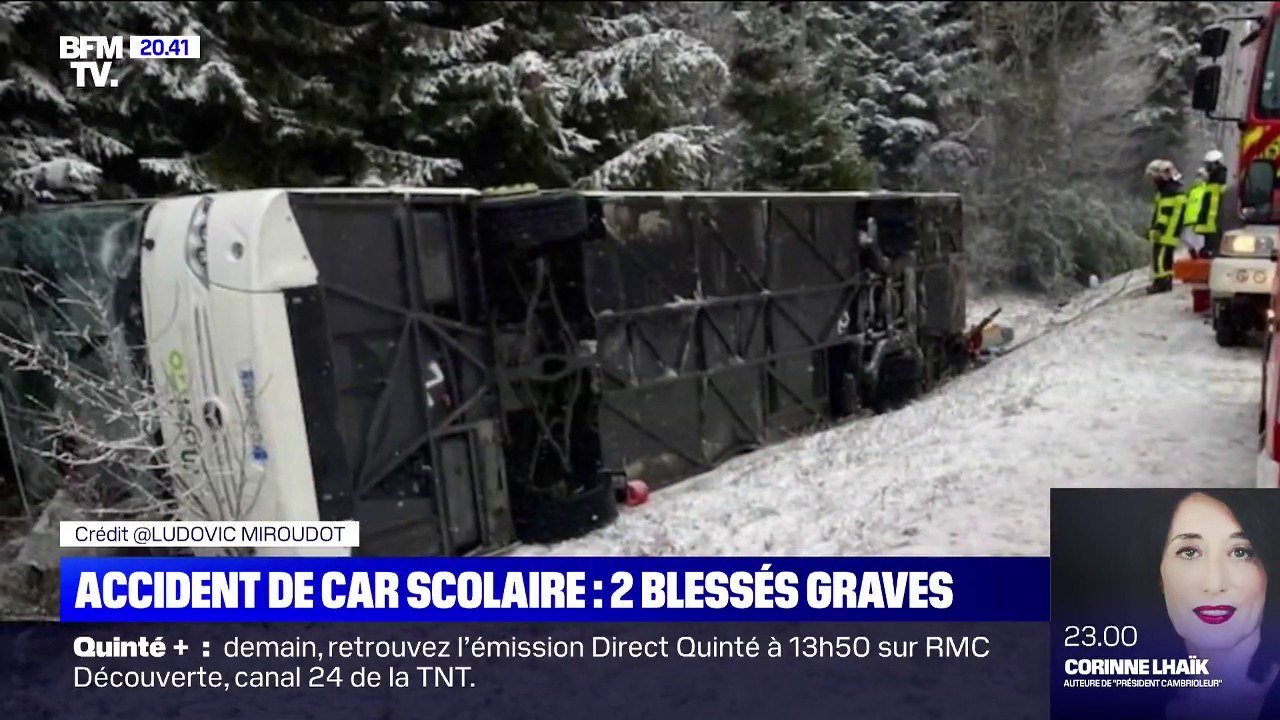 Accident de car scolaire dans le Doubs: 18 enfants blessés, dont deux gravement