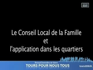 Conseil local de la famille & application dans les quartiers