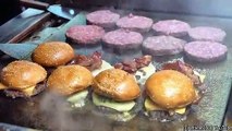 BIG BURGERS, Juicy Fillings, Melted Swiss Cheese and Bacon. London Street Food