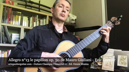 Allegro n°13 Le papillon op. 50 de Mauro Giuliani - Eric Gautier