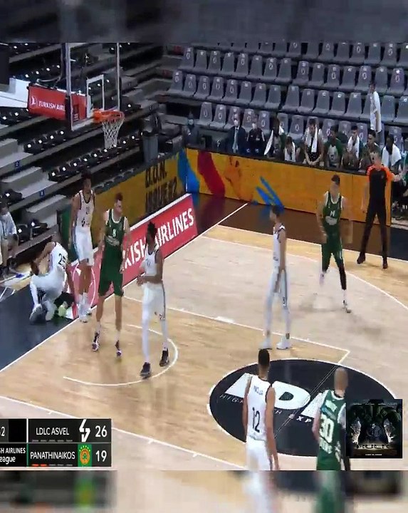 LDLC ASVEL Villeurbanne - Panathinaikos OPAP Athens Highlights - Turkish Airlines EuroLeague, RS Round 3