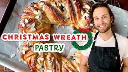 Easy and Delicious Christmas Wreath Pastry | Festive Holiday Dessert | Tips From the Test Kitchen