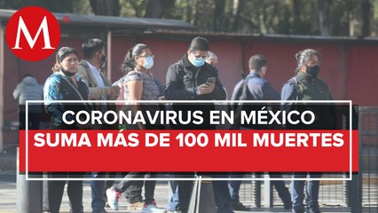 México suma 106 mil 765 muertes y un millón 122 mil 362 casos de coronavirus