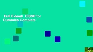 Full E-book  CISSP for Dummies Complete