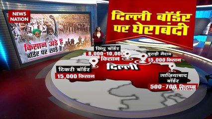 Farmer Protest: किसानों ने चारों तरफ से की दिल्ली की घेराबंदी, देखें ग्राउंड रिपोर्ट