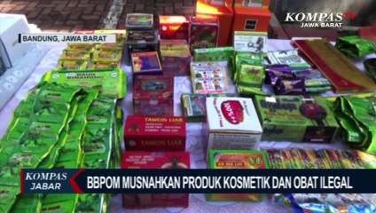 Obat Kuat & Kosmetik Ilegal Miliaran Rupiah Dimusnahkan