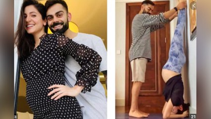 Pregnant Anushka Sharma को ऐसे Yoga कराने पर Virat Kohli हुए बुरी तरह Troll | Boldsky