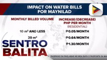Singil ng Maynilad at Manila Water, bababa sa Jan. 2021
