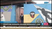 Healthcare workers demand permanent jobs