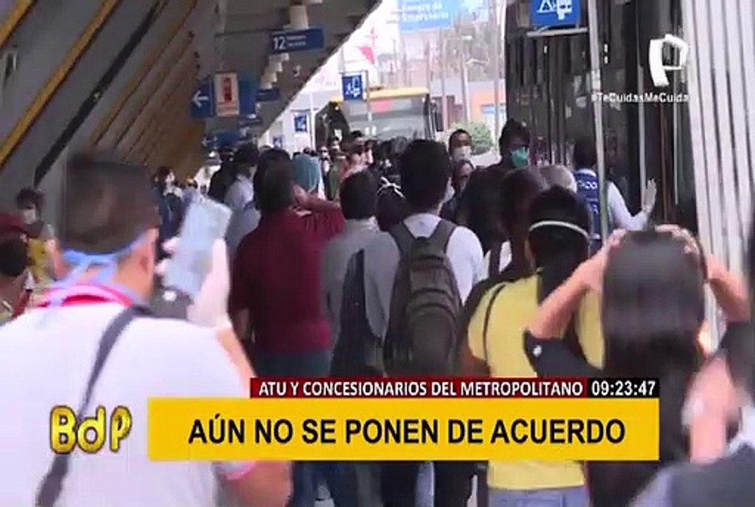 Metropolitano: representantes de los concesionarios niegan acuerdo con la ATU
