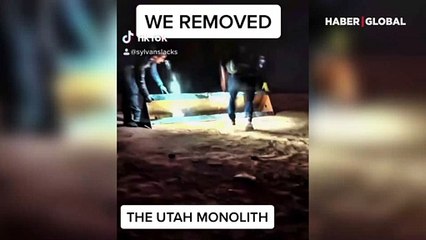 Bir görünüp bir kaybolan esrarengiz  monolitin akıbeti belli oldu