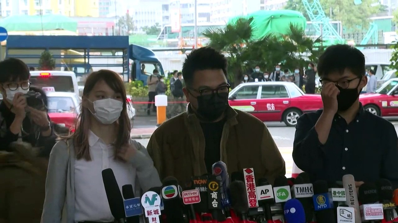 Hongkonger Demokratie-Aktivisten müssen in Haft
