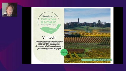 Présentation de la démarche RSE du Vin Bordeaux - Bordeaux Cultivons demain - pour un vignoble engagé