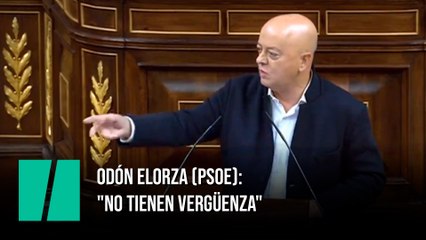 Odón Elorza (PSOE): "No tienen vergüenza"
