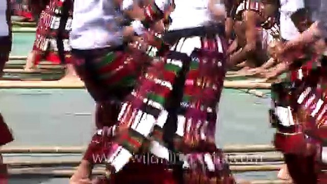 Pride of India_ Mass Cheraw (Bamboo) dance from Mizoram state