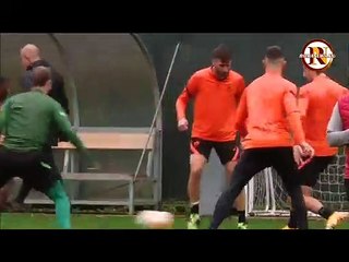 Roma, la rifinitura prima dello Young Boys: sorrisi e buonumore (2/12/2020)