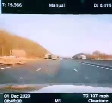 Driver caught speeding at 105mph on M1 in Derbyshire