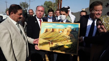 MUSUL - Türk heyetinden Telafer'e çalışma ve yardım ziyareti