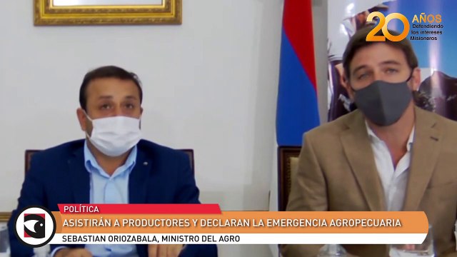 El gobierno de Misiones asistirá a productores afectados por la sequía, incendios forestales y con déficits hídricos y declarará la emergencia agropecuaria