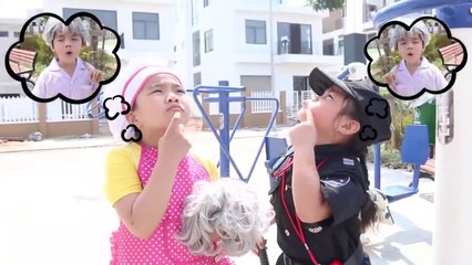 Suri and Annie Pretend Play Police Good Kids vs Bad Kids - kids videos