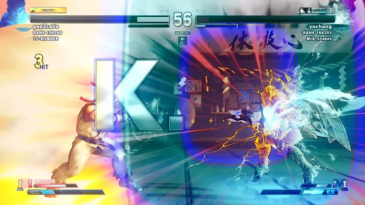 ストリートファイターV バトル：リュウvsミカ