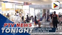 #PTVNewsTonight | LGUs urged to draft unified rules on allowing minors in malls