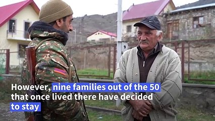 A few Lachin district residents remain despite Azerbaijan handover