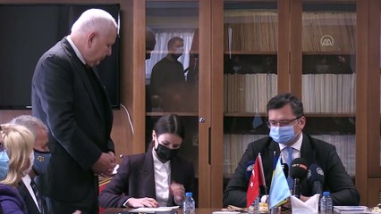 ANKARA - Ukrayna Dışişleri Bakanı Kuleba, Kırım Türkleri temsilcileriyle görüştü