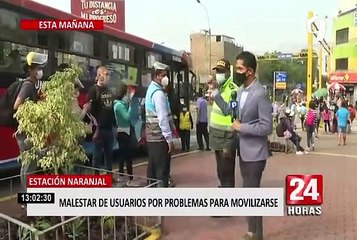 Estación Naranjal: usuarios muestran su malestar por cierre del Metropolitano