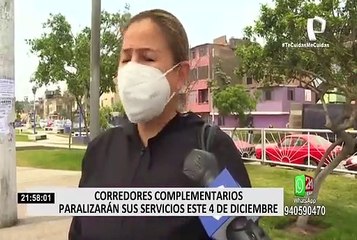 Corredores paralizarán sus servicios este 4 de diciembre de no aprobarse Decreto pendiente