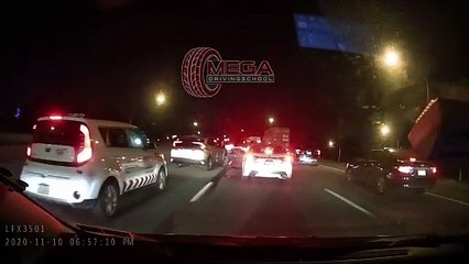 Where Grey SUV Driver Was Not Paying Attention