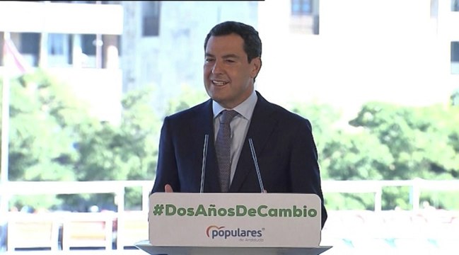 Moreno reivindica el cambio tranquilo sin vuelta atrás en Andalucía