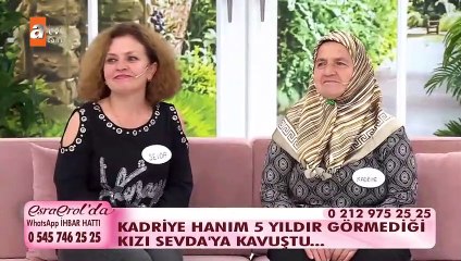 Kadriye Hanım 5 yıldır görmediği kızı Sevda'ya kavuştu...