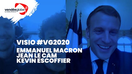 Visio - Emmanuel MACRON, Jean LE CAM & Kevin ESCOFFIER - 02.12