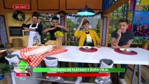 Crujientes Tostadas de plátano y ropa vieja. ¡El chef Mariano te da la receta! | Venga La Alegría