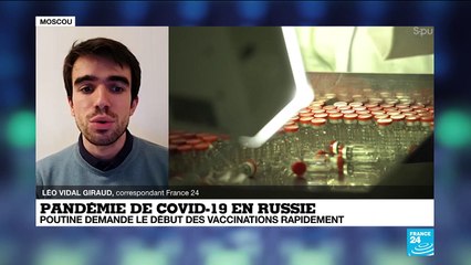 Covid-19 en Russie : V. Poutine demande le début des vaccinations "à grande échelle" la semaine prochaine