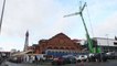 One of Europe's largest cranes arrives at Blackpool's Winter Gardens