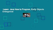Lesen  Java How to Program, Early Objects  Unbegrenzt