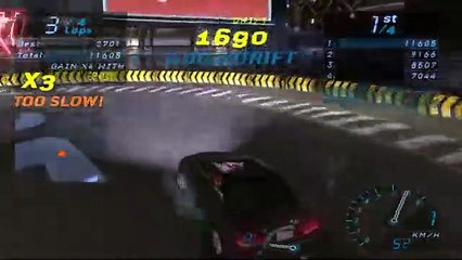 NFS Underground 1 in 2020 Lap Drift race, Black Honda Civic , Cool Graphics, Brian Ronis Spilner