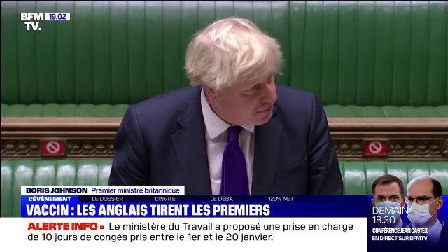 Covid-19: Boris Johnson salue la fantastique nouvelle de l'autorisation du vaccin de Pfizer au Royaume-Uni