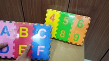Unboxing and Review of Alpha-Numeric Floor Puzzle Thick Foam Play Mats for Kids gift