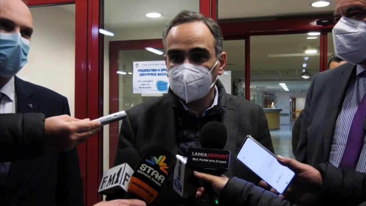 Ο Υφυπουργός Υγείας Β.Κοντοζαμάνης στο Νοσοκομε...