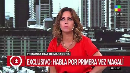 Magalí Gil: "Quiero saber si Maradona es mi padre biológico"