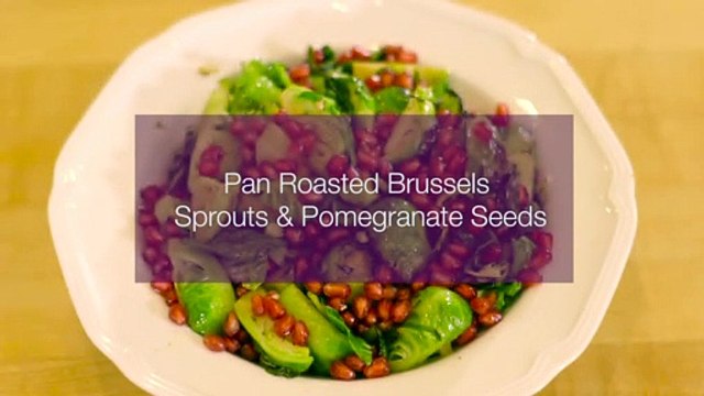 Pan-Roasted Brussel Sprouts with Pomegranate Seeds is a Perfect Dish for the Holidays