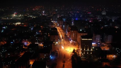 GAZİANTEP - Sokağa çıkma kısıtlaması - Drone
