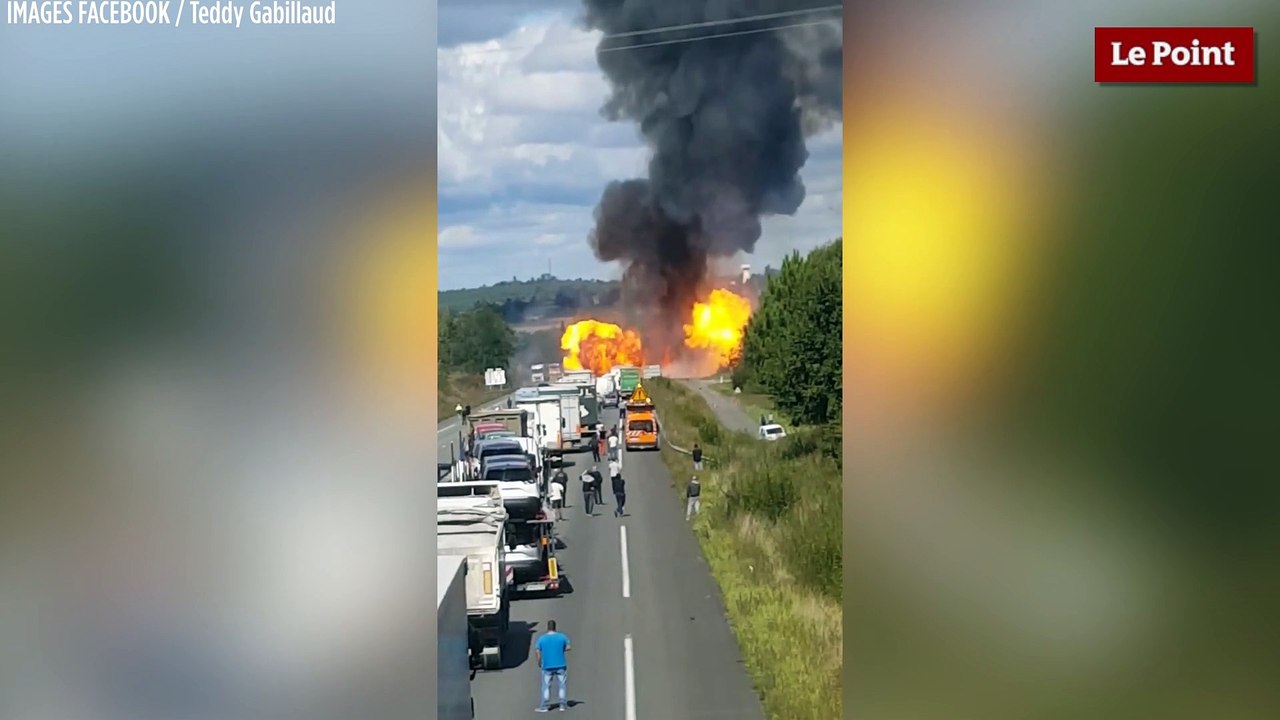 Charente-Maritime : un camion rempli de gaz explose sur la RN10